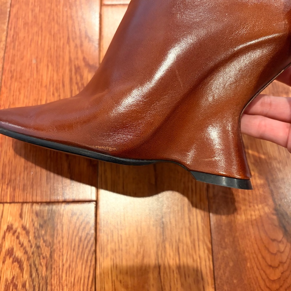 Dries Van Noten Brown Leather Mules - Picture 12 of 14